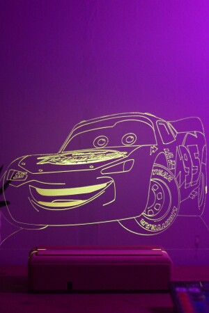 Lightning Mcqueen Auto 16-farbiges ferngesteuertes Nachtlicht - 7