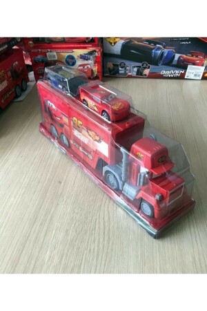 Lightning Mcqueen Toy Mc Truck UTOYS Truck mit 2 Autos mit aufklappbaren Abdeckungen - 1