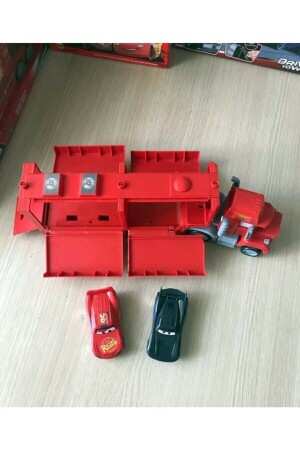 Lightning Mcqueen Toy Mc Truck UTOYS Truck mit 2 Autos mit aufklappbaren Abdeckungen - 7