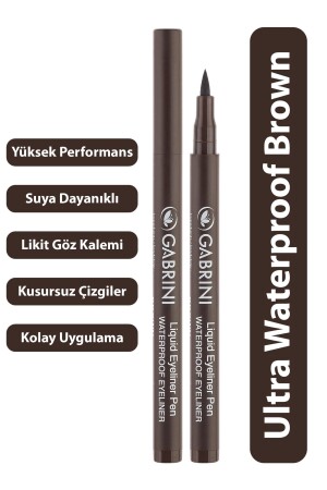 Likit Kahverengi Eyeliner Liquid Eyeliner Pen - 2