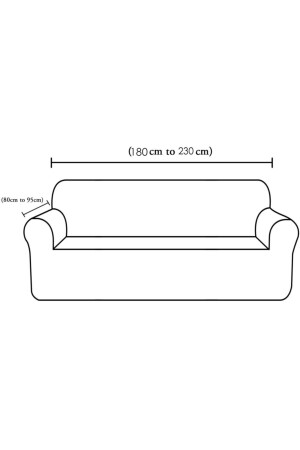 Likrali Streç Lastikli Esnek Yikanabilir Kare Desen Üç Kişilik Kotuk Örtüsü Koltuk Kılıfı - 4