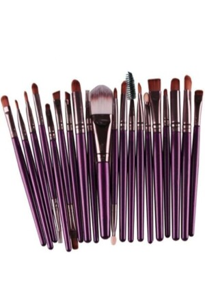 Lila Farbe 20 Professionelles Make-up-Pinsel-Set - 2