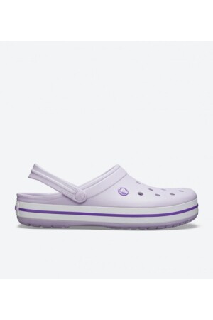 Lila Unisex Crocband Kenarı Mor Çizgili Terlik. 11016 - 1