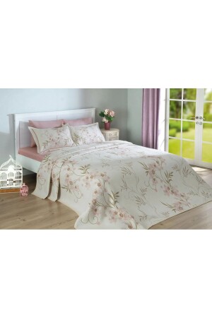 Lilyum Rosa Doppelbett-Tagesdecke - 4