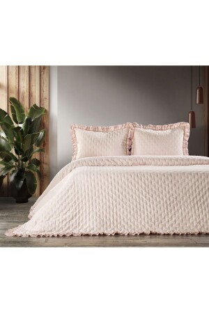 Tagesdecke für Doppelbett Lima / Puder M-010-05-008-05 - ZEBRA CASA