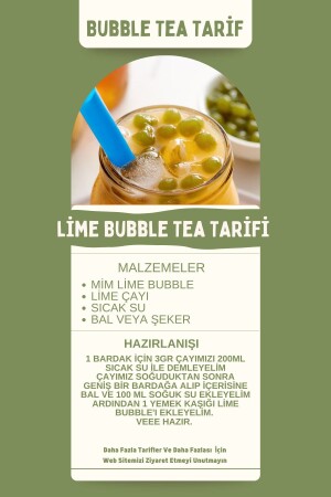 Lime Aromalı Bubble Tea 500gr - 3