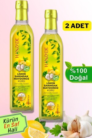 Limon Sarımsak Maydanoz Kürü 500 Ml X 2 Adet Cam Şişe - 1