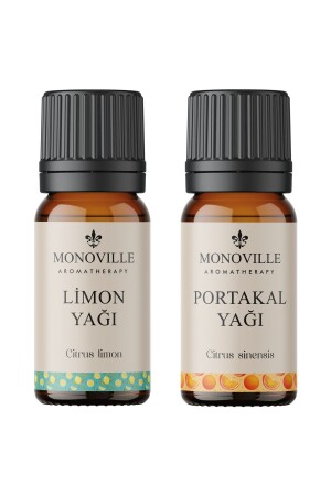 Limon Yağı 10 Ml- Portakal Yağı 10 ml 2'li Set %100 Saf Ve Doğal ( Lemon And Orange Oil ) 2x10 ml - 3