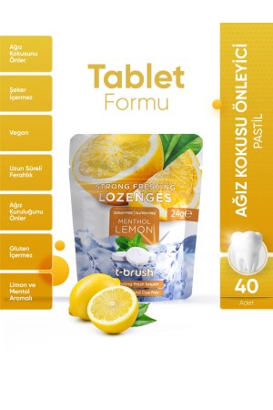 Limon&Nane Aromalı Ferahlatıcı Ağız Tableti - Ağız Kokusu Önleyici Pastil-Şekersiz - 1