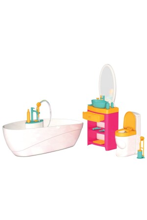 Linda'nın Banyosu - Muhteşem Banyo Oyuncak - Eğlenceli Banyo Seti - Barbie Banyo Seti - 2