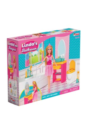 Linda'nın Banyosu - Muhteşem Banyo Oyuncak - Eğlenceli Banyo Seti - Barbie Banyo Seti - 4