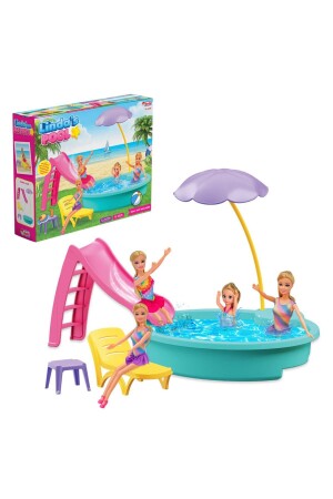 Linda'nın Havuzu - Havuz Partisi Oyuncak - Havuz Partisi Seti - Barbie Havuz Seti - 1
