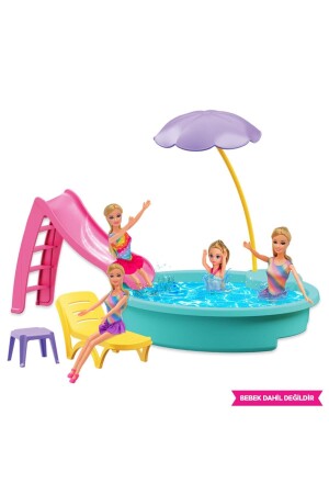 Linda'nın Havuzu - Havuz Partisi Oyuncak - Havuz Partisi Seti - Barbie Havuz Seti - 2