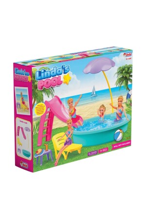 Linda'nın Havuzu - Havuz Partisi Oyuncak - Havuz Partisi Seti - Barbie Havuz Seti - 5