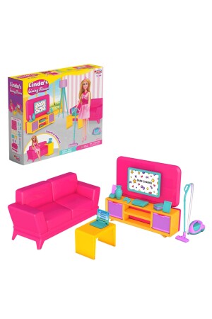 Linda'nın Oturma Odası - Oturma Odası Oyuncak - Oturma Odası Seti - Barbie Oturma Odası - 1