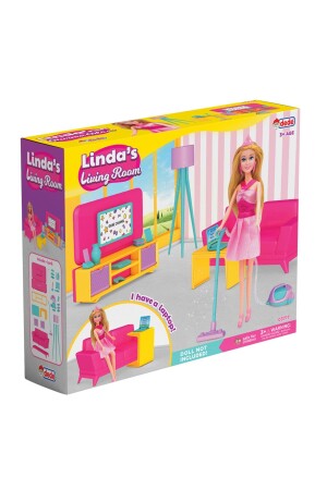 Linda'nın Oturma Odası - Oturma Odası Oyuncak - Oturma Odası Seti - Barbie Oturma Odası - 4