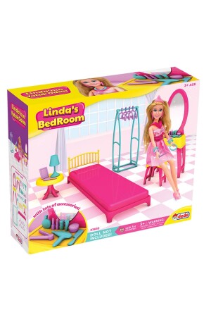 Linda'nın Yatak Odası - Yatak Odası Oyuncak - Yatak Odası Seti - Barbie Yatak Odası - 4