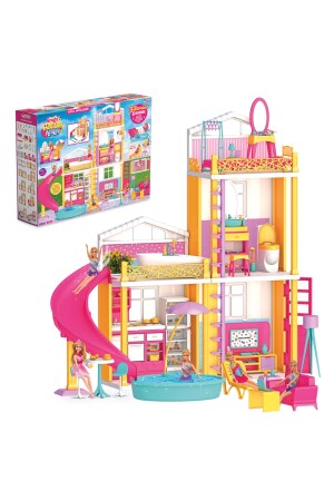 Lindas Ferienhaus – Hausspielzeug – Lindas Ferienhaus-Set – Barbie-Haus-Set – Traumhaus – Spielhaus DoğanToyFactory-1300 - 2