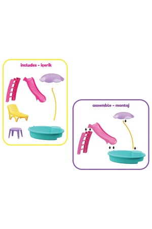 Lindas Pool – Pool-Party-Spielzeug – Pool-Party-Set – Barbie-Pool-Set TYC00544063781 - 4