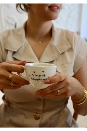 كوب من السعادة كوب شاي - Linden Art Porcelain