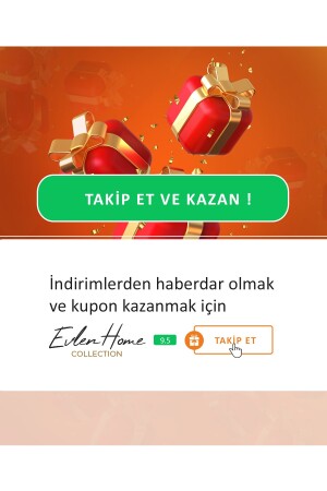 Line Pamuklu Nevresim Takımı 4 Parça Çizgili Saten Nevresim Seti Krem | Otel Nevresim Q-NEV-56841 - 8