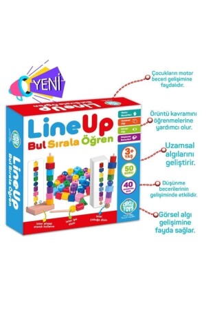 Line Up Ipe Ve Çubuğa Boncuk Ve Şekil Dizme Oyunu AYL-999888558597 - 3