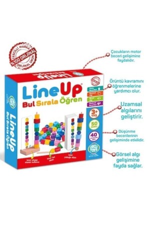 Line Up ipe Ve Çubuğa Boncuk Ve Şekil Dizme Oyunu DAL791051111981 - 3