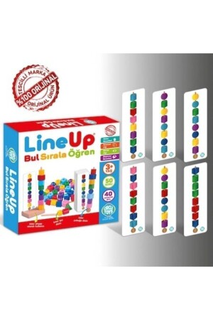 Line Up ipe Ve Çubuğa Boncuk Ve Şekil Dizme Oyunu DAL791051111981 - 5