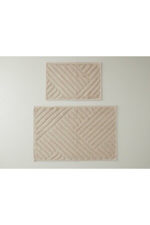 Linea Cotton Loop Badematten-Set 60x90-40x60 cm Beige - 1