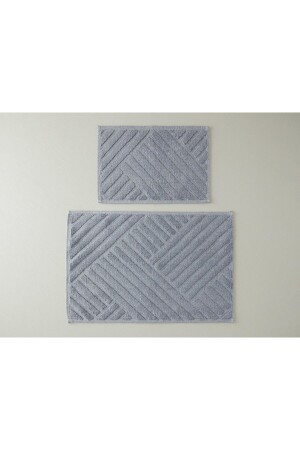 Linea Cotton Loop Badematten-Set 60x90-40x60 cm Grau - 1