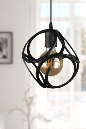 Lingo Tekli Avize Siyah - Begüsa