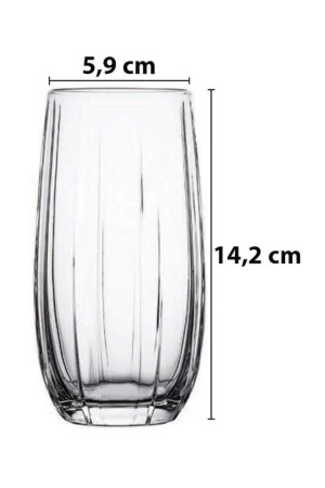 Linka 18-teiliges Wasser-Erfrischungsgetränk-Kaffeeglas-Set Fma07089 PAŞABAHÇELINKA - 6