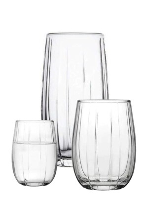 Linka 18-teiliges Wasser-Erfrischungsgetränk-Kaffeeglas-Set Fma07089 PAŞABAHÇELINKA - 2