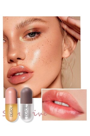 Lip Plumper & Lip Moisturizer & Lip Gloss Balm 2er-Set - Derol