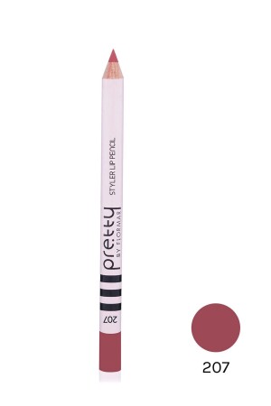 Lippenstift – Pretty By Flormar Styler Lipliner 207 Deep Rose 8690604469796 - 2