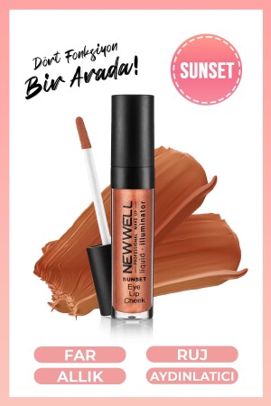 Liquid Illuminator Illuminating Blush 3 In 1 – Sonnenuntergang - 3