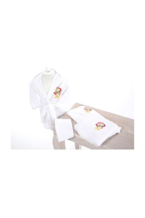 Lisans Nakışlı Bambu Bebek Seti Tweety Beyaz - Özdilek