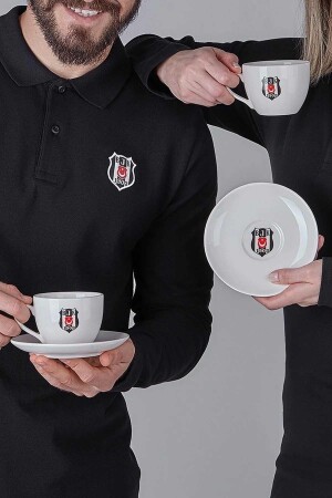 Lisanslı 2'li Porselen Çay Fincan Takımı DLK-0076 - 6