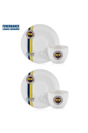 Lisanslı 2'li Porselen Çay Fincan Takımı DLK-0058 - 6