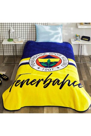 Lisanslı Battaniye Fenerbahçe Sarı Lacivert - 2