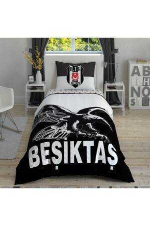 Lisanslı Beşiktaş Kartal Pamuk Tek Kişilik Complete Set ST25173 - 2