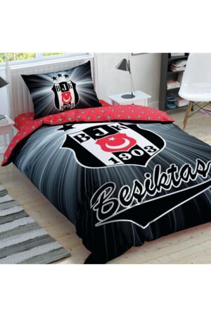 Lisanslı Beşiktaş Light Glow Pamuk Tek Kişilik Nevresim Takımı ADL30202834 - 2