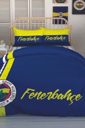 Lisanslı Çift Kişilik Nevresim Takımı Fenerbahçe Striped TYC00310028320 - 2