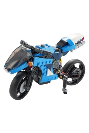 Lisanslı Creator 3'ü 1 Arada Süper Motosiklet Çocuklar Için Oyuncak Motosiklet Yapım Seti (236parça) RS-L-31114 - 2