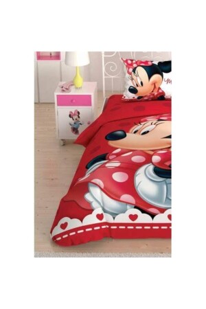 Lisanslı Disney Minnie Lovely Glitter Tek Kişilik Nevresim Takımı glitter - 1