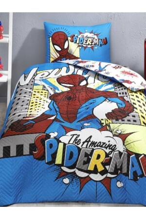 Lisanslı Kapitoneli Nevresim Takımı Spiderman New York Dört Mevsim ST22198 - 3