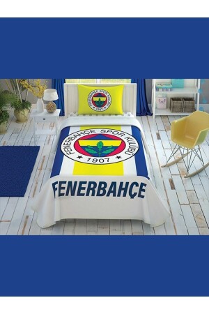 Lisanslı Pike Takımı Fenerbahçe Sarı Lacivert Queen 120x200 Tek Kişilik - 1