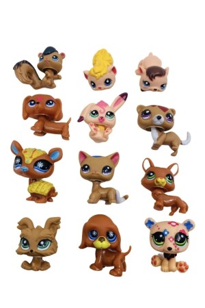 Littlest Pets Shop Minis 12-teilige Miniş-Familie, neue seltene Serie P6214S4506 - 3