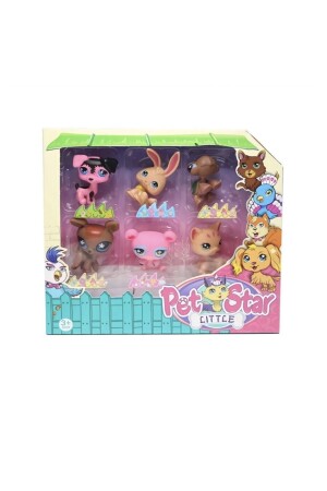 Littlest Pets Shop Minis 12-teilige Miniş-Familie, neue seltene Serie P6214S4506 - 6