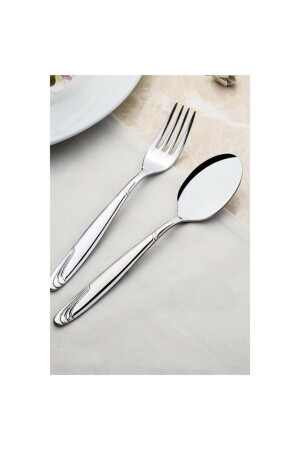 Lizbon Sade 30 Parça Karton Kutulu Çatal Kaşık Takımı 18 10 304 Bıçaksız 2015ST6042552 - Nehir